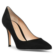 Gianvito 85 black suede pump