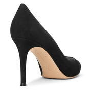 Gianvito 85 black suede pump