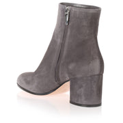 Margaux grey suede heel ankle boot