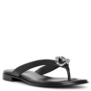 G Chain buckle leather sandals