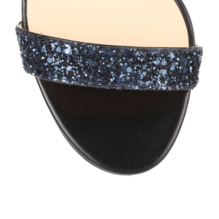 Truce navy glitter sandal