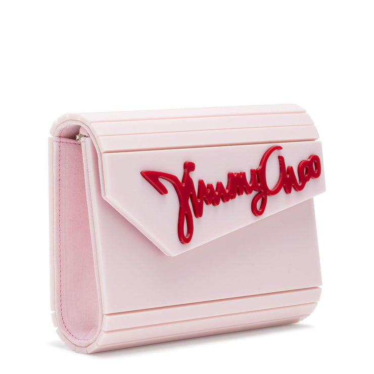 Candy Light Pink Logo Clutch