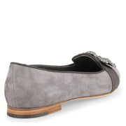 Marria grey suede embellished slipper