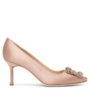 Hangisi 70 beige rose satin pumps