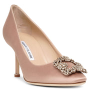 Hangisi 70 beige rose satin pumps