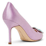 Hangisi 90 light purple satin pumps