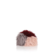 Burgundy multi-colour Pom-Pom