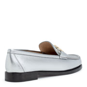 Rolo 10 silver leather loafer