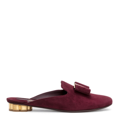 Sciacca burgundy suede flats