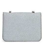 Vara Rainbow silver glitter bag