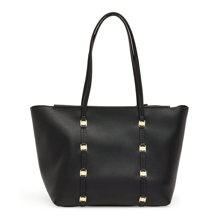 Emotion black leather tote