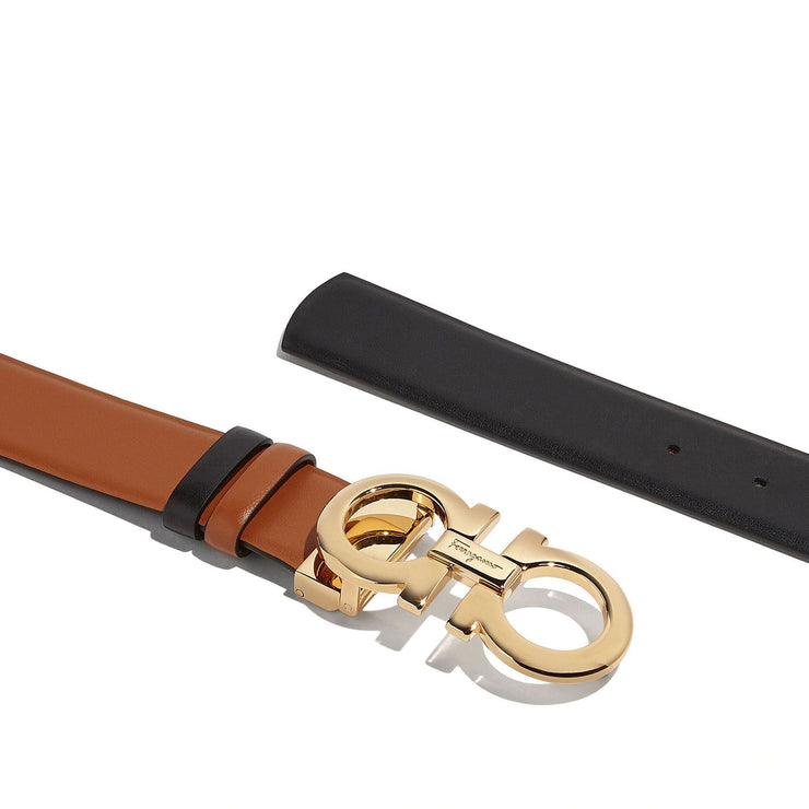 Gancini Reversable and Adjustable tan belt