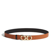 Gancini Reversable and Adjustable tan belt