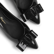 Viva patent black leather flats