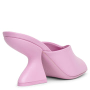 F-Heel Sansu pink leather mules