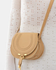 Marcie mini beige crossbody bag