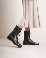 Lugata lace-up leather ankle boots